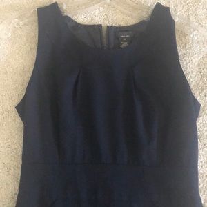 J crew navy wool work dress 2P EUC!